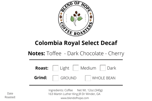 Colombia Royal Select MWP Decaf 